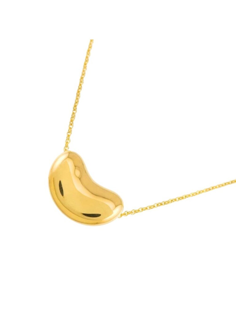 Tiffany & Co Bean Necklace 45 18k Yellow Gold